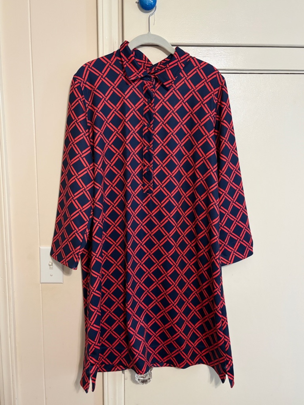 Vineyard Vines Navy and Red Dress XL